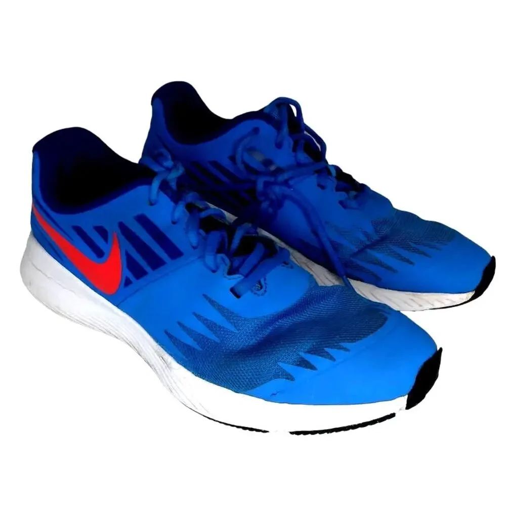 Nike Star Runner Boys Blue & Red Athletic Sneakers - Size 6.5